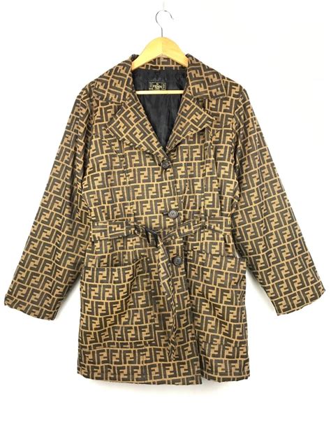 fendi zucca coat|fendi zucca for sale.